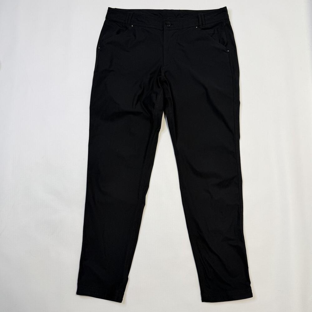 Lululemon Pants Mens 32x29 Black Slim Stretch Reflective Khakis Athletic